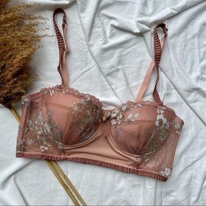 ANTHROPOLOGIE ELOISE || Cameo Long Line Bra